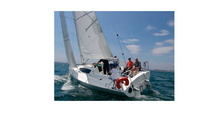 sailboat with tiller steering