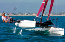 ISAF sailing catamaran