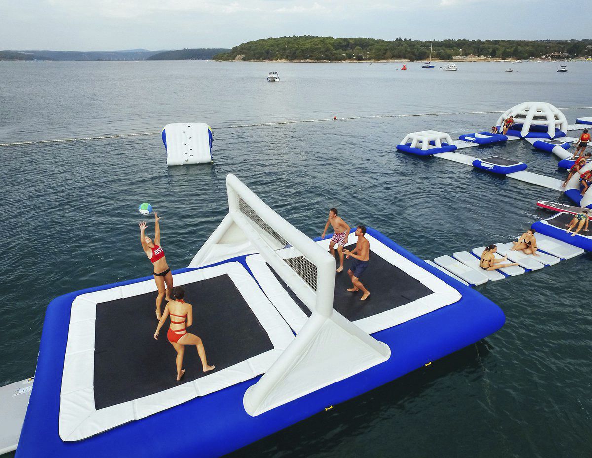 Platform Water Toy R P G Happiness Yacht Parks Volleyball Court