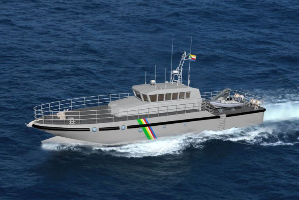 Patrol Boat Guard Chantiers Allais Inboard Waterjet Aluminum