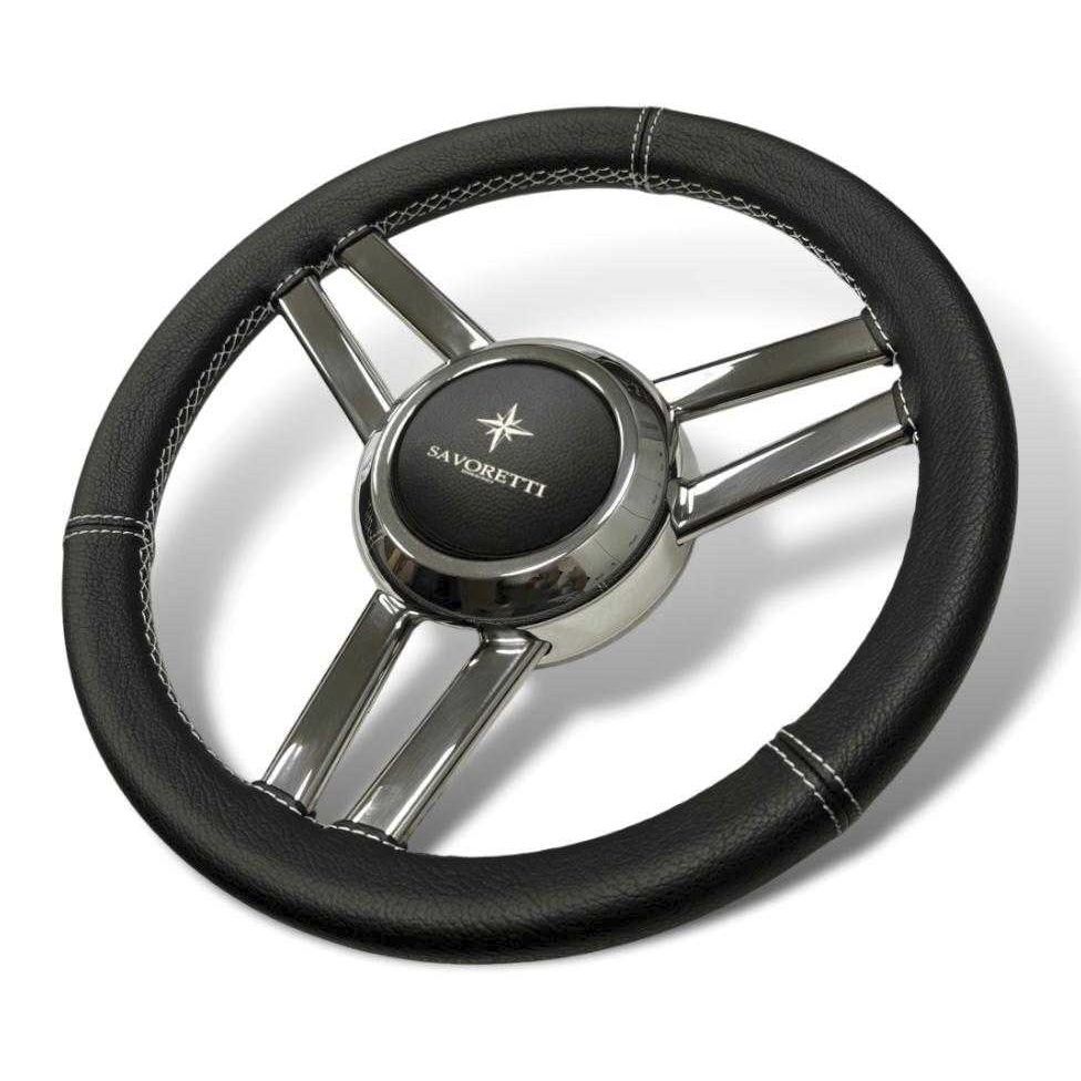 Stainless Steel Power Boat Steering Wheel T Ps Savoretti Armando