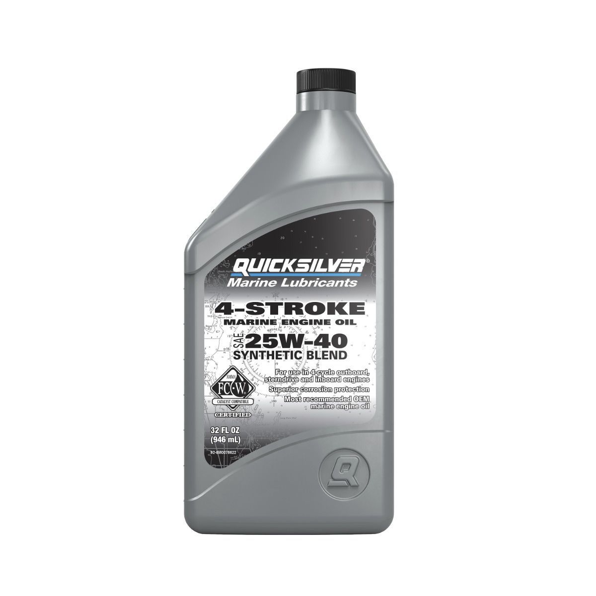 Synthetic Oil 25W 40 Quicksilver Engine Outboard Motor Boat