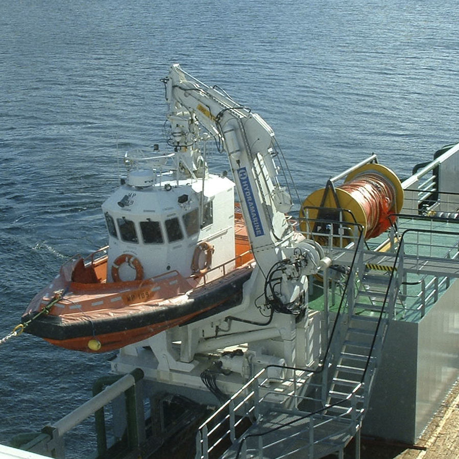 Ship Davit Alusafe Maritime Partner As Hydraulic Rotating