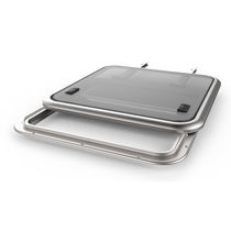 Boat deck hatch / square / sliding / with...