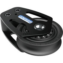 Plain bearing block / cheek / flat / single