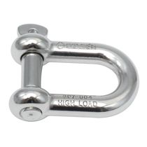 Straight shackle for sailboats / forged...