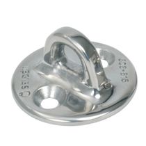 Fixed pad eye for sailboats / semicircular