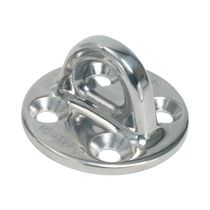 Fixed pad eye for sailboats / semicircular