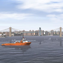 3D navigation software / simulation / marine