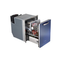 Free-standing refrigerator-freezer / drawer