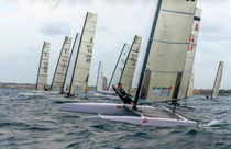 A CLASS ISAF class sailing catamaran : V1R Bimare