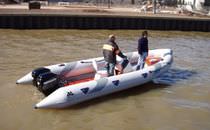adventure boat : rigid inflatable boat (outboard, twin engine, jockey console) MOON 630 HEAVY DUTY astillero lunamar semirrigidas moon