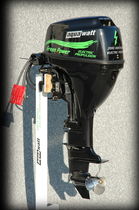 boat motor : electric outboard motor 13 kW  AquaWatt