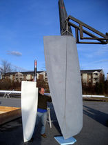 boat rudder blade (carbon)  GMT