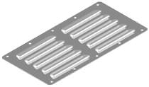 boat stainless steel ventilation grill M 8057 C Wasi Maritim