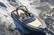 cabin rigid inflatable boat (in-board, sundeck, roll-bar, toilet, shower, sink) VESEVUS 35 Motonautica Vesuviana