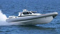 cabin rigid inflatable boat (in-board, with enclosed cockpit) SPORTECH 13.50 CABIN Duarry
