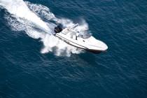 cabin rigid inflatable boat (outboard, twin engine, sundeck, roll-bar) 97 Zar Formenti