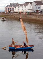classic sailing and rowing open boat LA&Iuml;TA Grand Largue