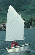 classic sailing and rowing open boat LIBELLULA VELA VERGA-PLAST