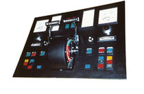 control panel for ship propeller (with control handle)  Finnoy