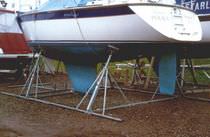 cradle for boats (boat stand, galvanised steel) SUPER-A Tennamast