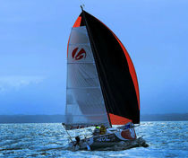 cruiser-racer sailboat (lifting bilge keel, tiller steering, trailerable, unsinkable) HEOL 7.4 BQ Heol Altona
