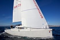 cruiser-racer sailboat (open transom, bow-sprit) PACER 310 SPRINT Pacer Yachts