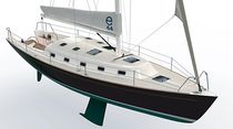 cruiser-racer sailboat (open transom, twin steering wheel) E44 E Sailing Yachts