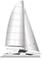 cruising catamaran (sailboat, custom-made, aluminium) D555 OWNER Diamante Yachts