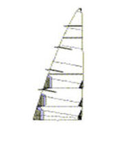 cruising sail : mainsail (cross-cut)  Le Bihan