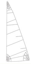 cruising sail : mainsail (cross-cut)  ROLLY TASKER SAILS