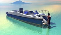dive-catamaran : outboard center console boat MC 30 SCUBA Motorcat