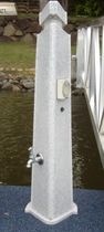 dock power and water pedestal (with integrated light)  Superior Jetties