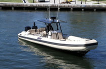 equipped rigid inflatable boat (outboard, twin engine, center console, sundeck, T-Top, teak deck) 33 WIDEBODY Nautica Ribs