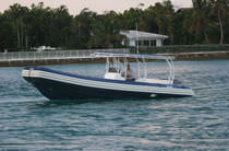 equipped rigid inflatable boat (outboard, twin engine, center console, T-Top) 33 Nautica Ribs