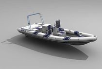 equipped rigid inflatable boat (in-board, center console, roll-bar, gas stove, sink) HITEC 75C EK Marine