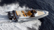 equipped rigid inflatable boat (outboard, twin engine, center console, sundeck, teak deck, shower, sink) MITO 31 Motonautica Vesuviana