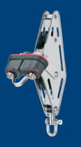 fiddle block with swivel / becket / cam-cleat for sailboats (max. line &oslash; : 12 mm) 35052 192 55 - BL = 900 KG Sprenger