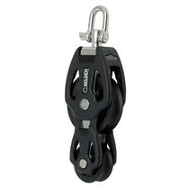fiddle block with swivel for sailboats (max. line &oslash; : 14 mm) PBB 60 - SWL = 1100 KG Seld&eacute;n
