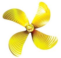 fishing boat propeller (bronze, 4 blades)  ERIS PROPELLERS