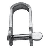 flat stainless steel D-shackle for sailboats M18 TREM