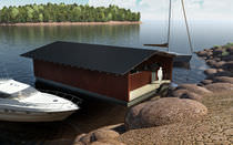 floating boat canopy  Marina Housing