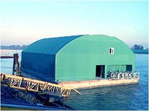 floating dock for aquaculture  International Marine Floatation Systems Inc.