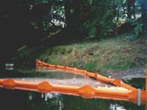 floating oil boom (rigid flotation elements) BROOK Optimal Planen- und Umwelttechnik