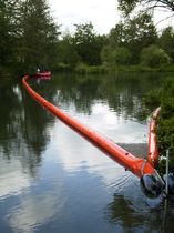 floating oil boom (rigid flotation elements) 350 Optimal Planen- und Umwelttechnik