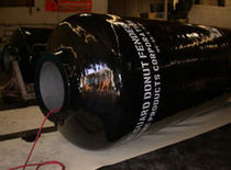 floating pier pile fender (donut) Marine Guard&trade; Monopile Urethane Products Corporation