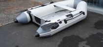 foldable inflatable boat: tender (outboard, inflatable keel, aluminium deck) 230 Atomix Boats