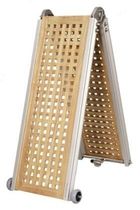 folding boat gangway (teak)  interra engineering