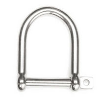 forged stainless steel D-shackle for sailboats  Hayn Enterprises  